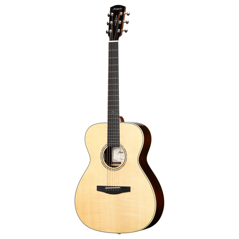 Alvarez LF70e Laureate Series Folk/OM Acoustic Electric Guitar with Gig Bag - Musical Instrument Warehouse