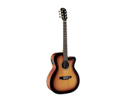 Austin AA25-DSEC-SB Acoustic Electric Dreadnought w/ Cutaway, Satin Sunburst - Musical Instrument Warehouse