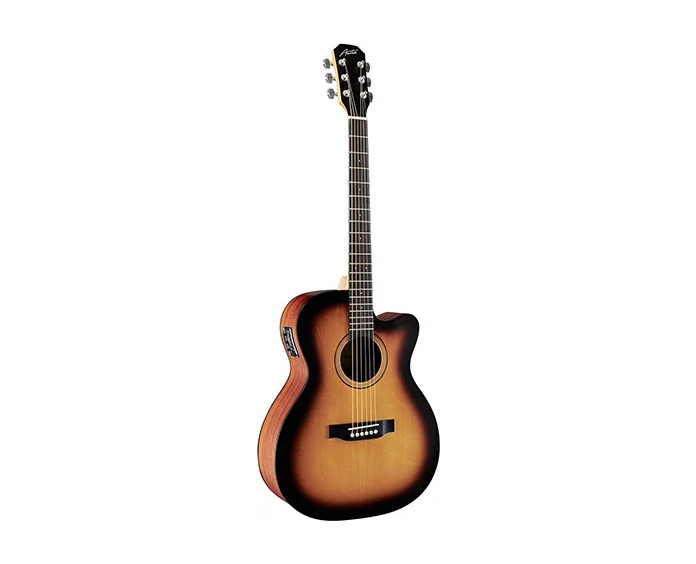 Austin AA25-DSEC-SB Acoustic Electric Dreadnought w/ Cutaway, Satin Sunburst - Musical Instrument Warehouse