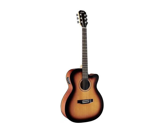 Austin AA25-DSEC-SB Acoustic Electric Dreadnought w/ Cutaway, Satin Sunburst