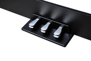 Kurzweil ST-3 Piano stand Compatible for Kurzweil KaE1 Series Piano, Wooden, Built-in three-pedal system with Soft, Sostenuto, and Sustain pedal Black - Musical Instrument Warehouse