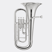 Blessing Euphonium 3-Valve Top Action Upright Bell Silver-Plate 4/4 Outfit - Musical Instrument Warehouse