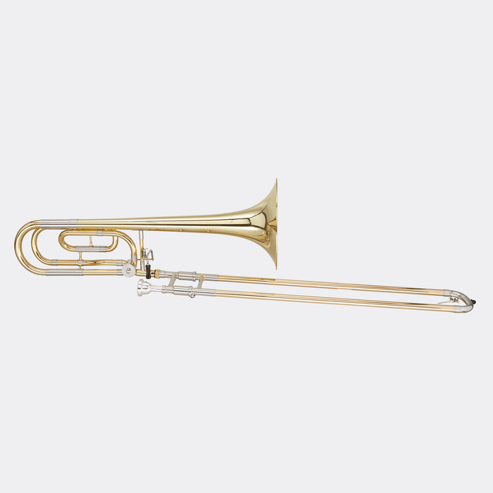 Blessing BTB1488 Trombone .547" Bore Traditional Wrap F Rotor Yellow Brass Bell Outfit - Musical Instrument Warehouse