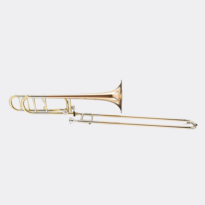 Blessing BTB1488OR Trombone .547" Bore Open Wrap F Rotor Rose Brass Bell Outfit - Musical Instrument Warehouse