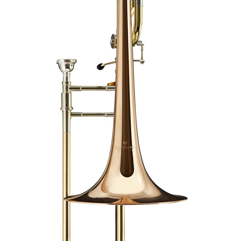 Blessing BTB1488OR Trombone .547" Bore Open Wrap F Rotor Rose Brass Bell Outfit - Musical Instrument Warehouse