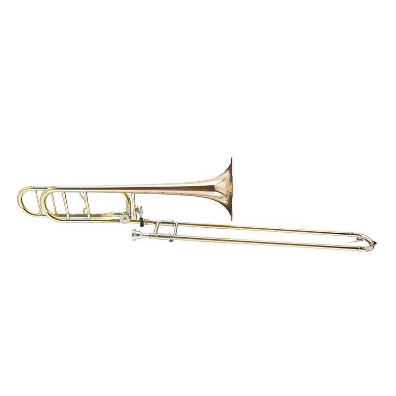 Blessing BTB1488OR Trombone .547" Bore Open Wrap F Rotor Rose Brass Bell Outfit - Musical Instrument Warehouse