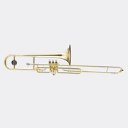 Blessing BVT1470 Bb Valve Trombone .460" Bore Clear Lacquer Outfit - Musical Instrument Warehouse
