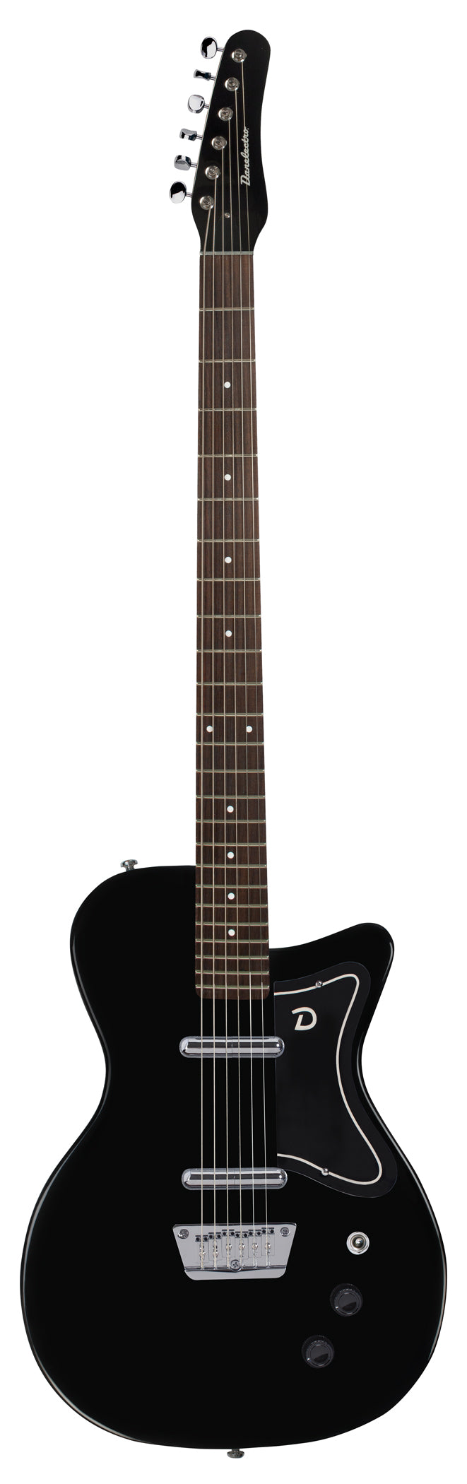 Danelectro D56BAR Baritone Electric Guitar Black - Musical Instrument Warehouse