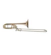 Blessing BBTB62R Bass Trombone Double Rotor Clear Lacquer Outfit - Musical Instrument Warehouse