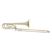 Blessing BTB1488 Trombone .547" Bore Traditional Wrap F Rotor Yellow Brass Bell Outfit - Musical Instrument Warehouse