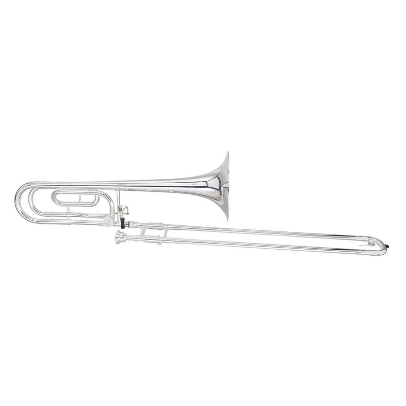 Blessing BTB1488 Trombone .547" Bore Traditional Wrap F Rotor Yellow Brass Bell Outfit - Musical Instrument Warehouse