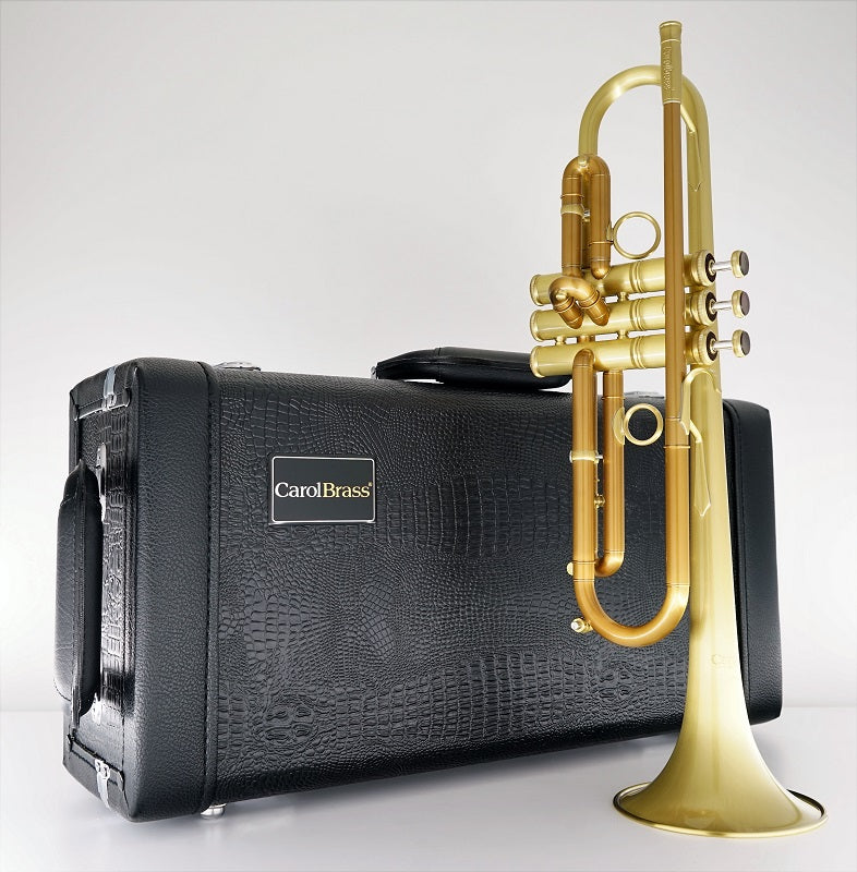 CarolBrass CTR-4440L-YST-Bb-SL Geoff Winstead Trumpet Model Satin Lacquer - Musical Instrument Warehouse