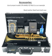 CarolBrass CTR-4440L-YST-Bb-SL Geoff Winstead Trumpet Model Satin Lacquer - Musical Instrument Warehouse