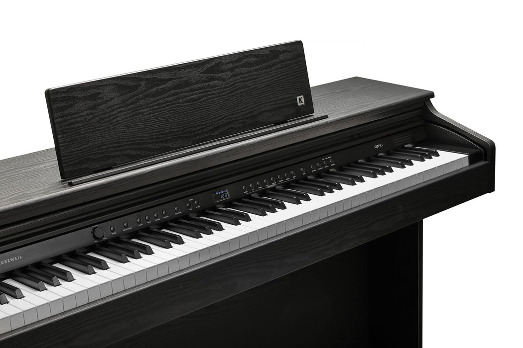 Kurzweil CUP E1 Home Digital Upright Piano | 88 Keys, Bluetooth+MIDI & USB Connectivity, Rosewood Finish