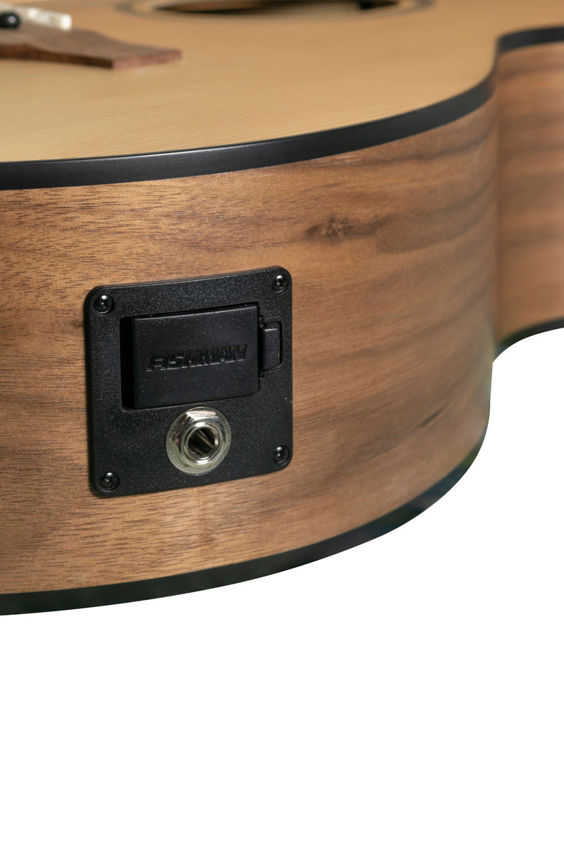 Bamboo Spruce Stage Acoustic Guitar with EQ And Gig Bag Natural - Musical Instrument Warehouse