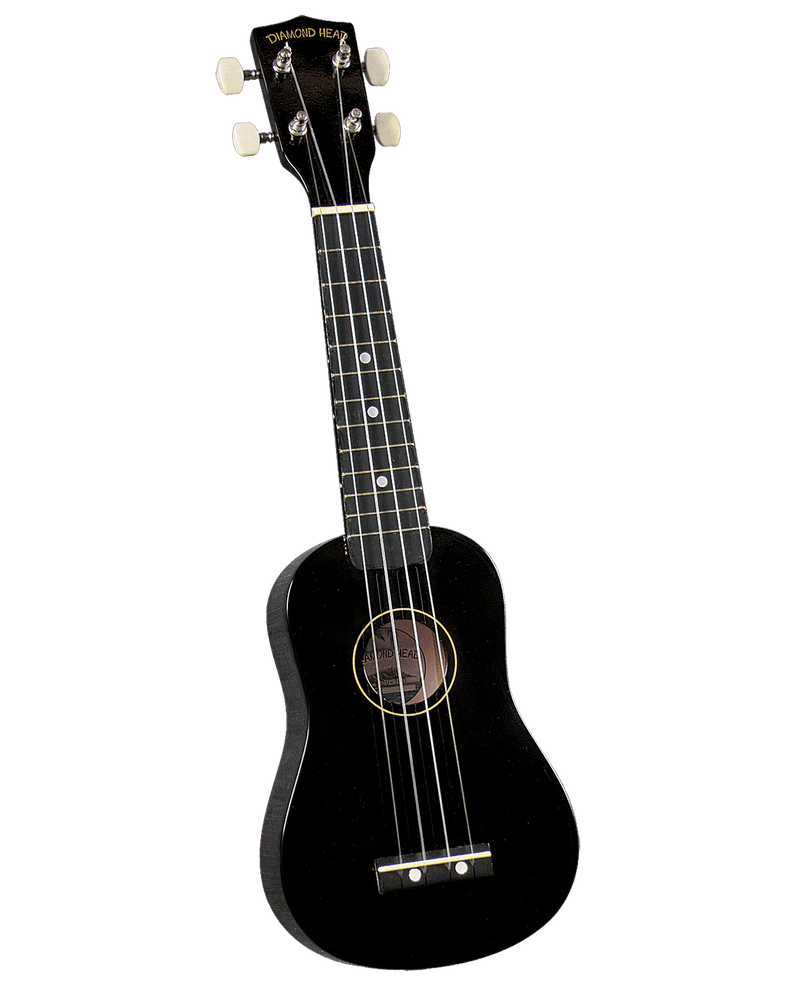 Diamond Head DU100 Maple Soprano Ukulele with Bag Black - Musical Instrument Warehouse