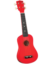 Diamond Head DU-102 Maple Soprano Ukulele with Bag Red - Musical Instrument Warehouse