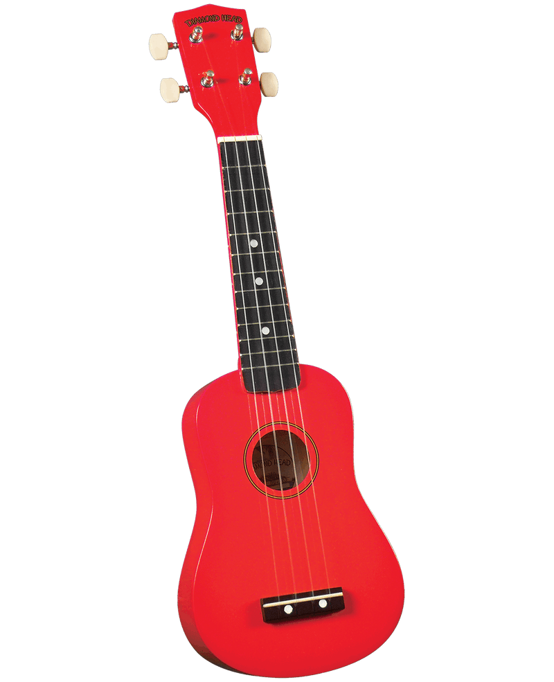 Diamond Head DU-102 Maple Soprano Ukulele with Bag Red - Musical Instrument Warehouse