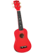 Diamond Head DU-102 Maple Soprano Ukulele with Bag Red - Musical Instrument Warehouse
