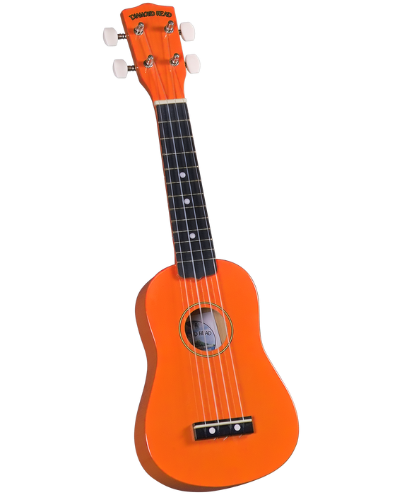 Diamond Head DU-103 Maple Soprano Ukulele with Bag Orange