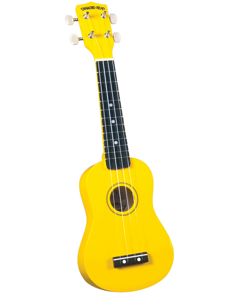 Diamond Head DU104 Maple Soprano Ukulele with Bag Yellow - Musical Instrument Warehouse