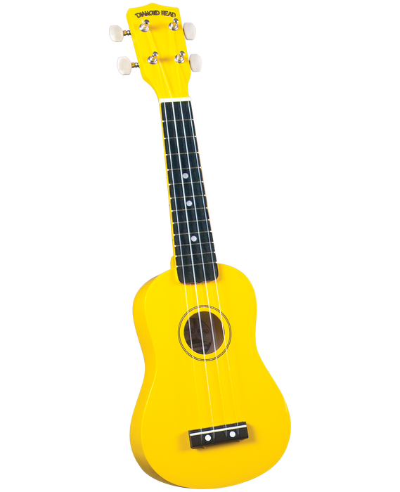 Diamond Head DU-104 Maple Soprano Ukulele with Bag Yellow