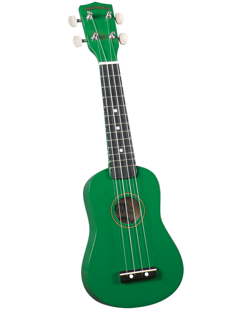 Diamond Head DU105 Maple Soprano Ukulele with Bag Green - Musical Instrument Warehouse