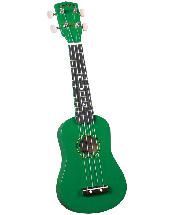 Diamond Head DU-105 Maple Soprano Ukulele with Bag Green