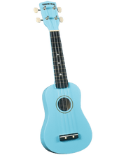 Diamond Head DU106 Maple Soprano Ukulele with Bag Light Blue - Musical Instrument Warehouse