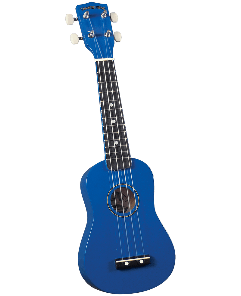Diamond Head DU107 Maple Soprano Ukulele with Bag Blue - Musical Instrument Warehouse