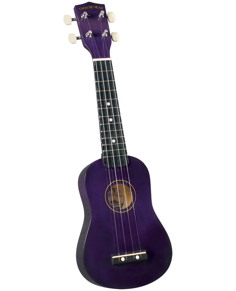 Diamond Head DU108 Maple Soprano Ukulele with Bag Purple - Musical Instrument Warehouse