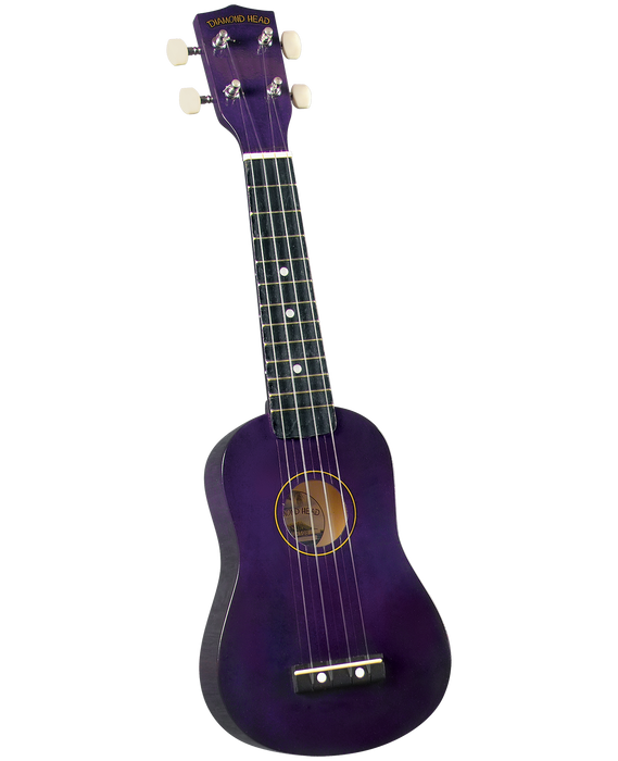 Diamond Head DU108 Maple Soprano Ukulele with Bag Purple