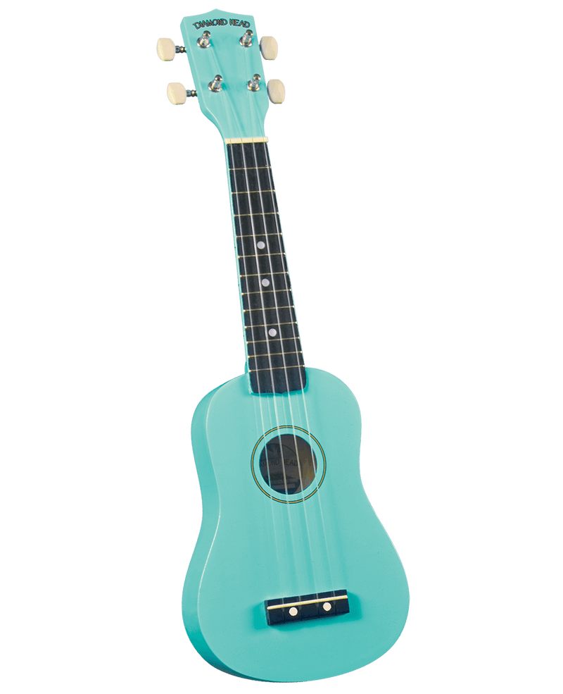 Diamond Head DU-116 Maple Soprano Ukulele with Bag Turqoise - Musical Instrument Warehouse