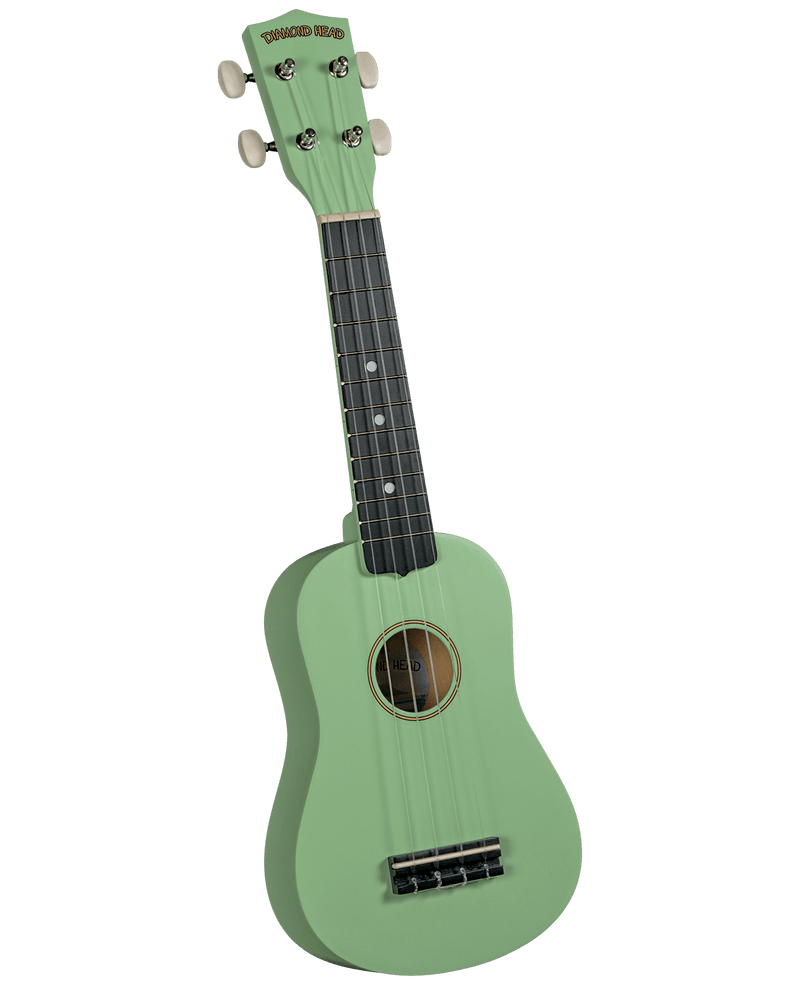 Diamond Head DU125 Maple Soprano Ukulele with Bag Satin Light Green - Musical Instrument Warehouse
