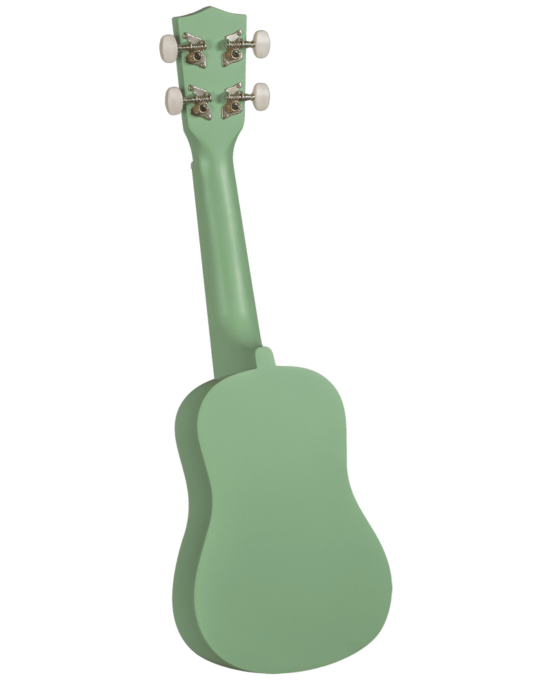 Diamond Head DU125 Maple Soprano Ukulele with Bag Satin Light Green - Musical Instrument Warehouse