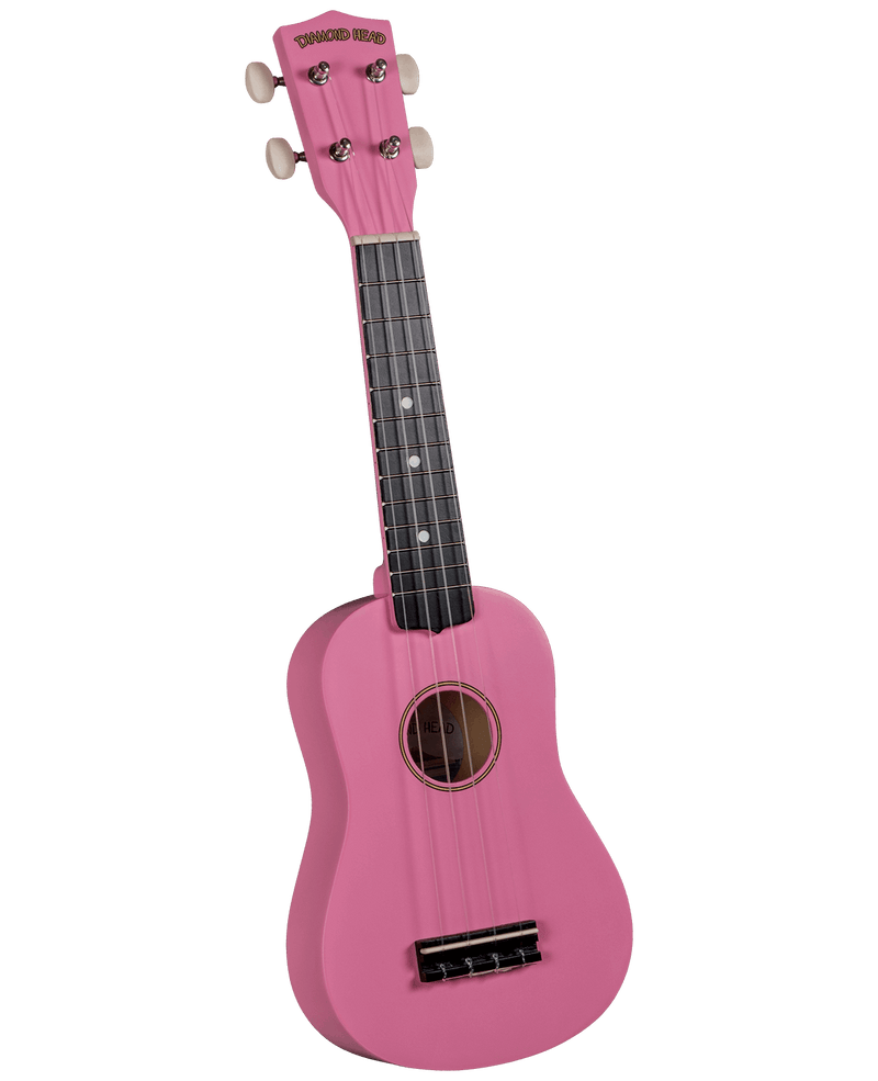 Diamond Head DU129 Maple Soprano Ukulele with Bag Satin Dark Pink - Musical Instrument Warehouse