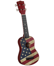 Diamond Head DU131 Maple Soprano Ukulele with Bag Satin US Flag - Musical Instrument Warehouse