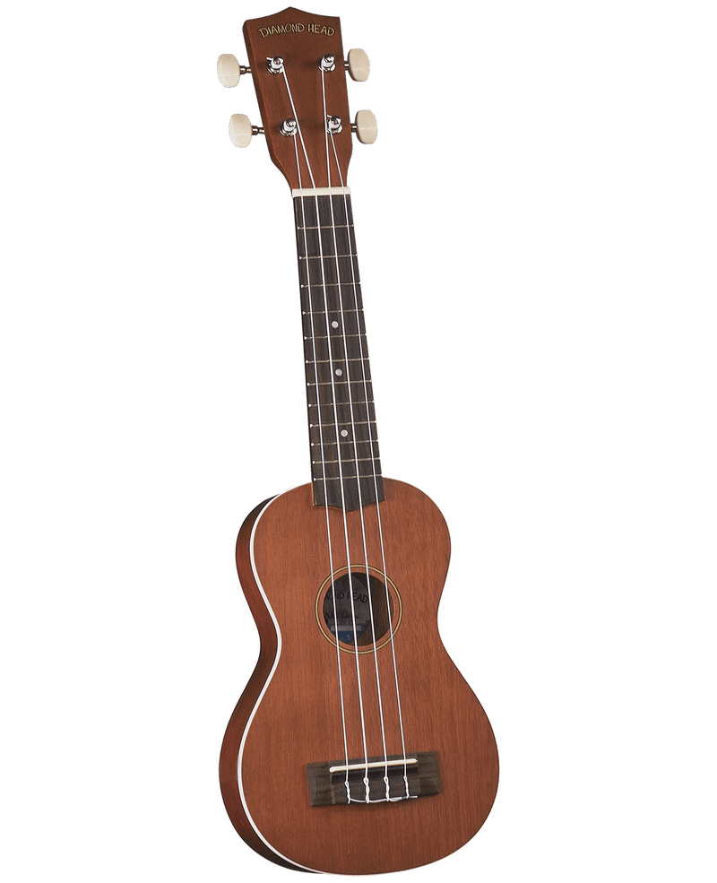 Diamond Head DU250 Natural Mahogany Soprano Ukulele with Case - Musical Instrument Warehouse
