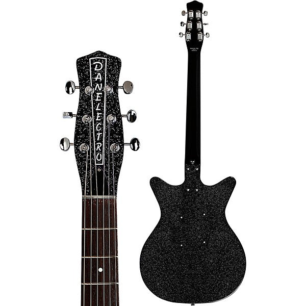 Danelectro Blackout 59 MOD NOS+ Electric Guitar BLACK METAL FLAKE - Musical Instrument Warehouse