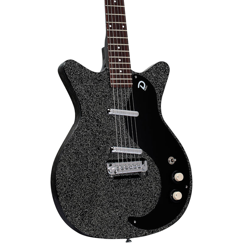 Danelectro Blackout 59 MOD NOS+ Electric Guitar BLACK METAL FLAKE - Musical Instrument Warehouse