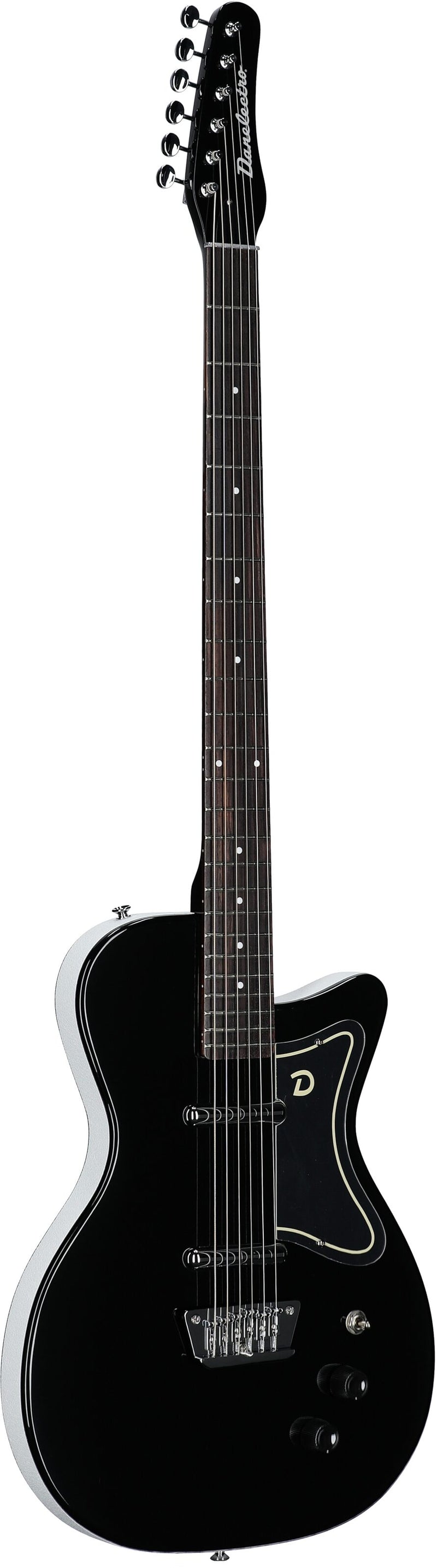Danelectro D56BAR Baritone Electric Guitar Black - Musical Instrument Warehouse