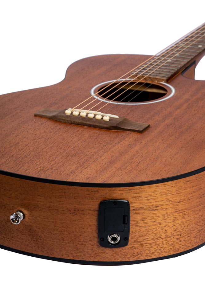 Bamboo Mahogany Stage Acoustic Cutaway Guitar with EQ - Musical Instrument Warehouse