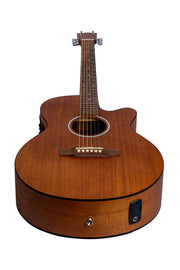 Bamboo Mahogany Stage Acoustic Cutaway Guitar with EQ - Musical Instrument Warehouse