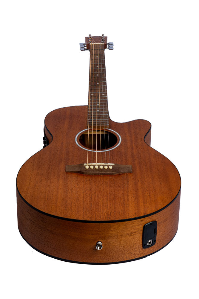 Bamboo Mahogany Stage Acoustic Cutaway Guitar with EQ - Musical Instrument Warehouse