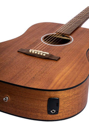 Bamboo Dreadnought 41" Mahogany Harmony Acoustic Guitar With EQ - Musical Instrument Warehouse