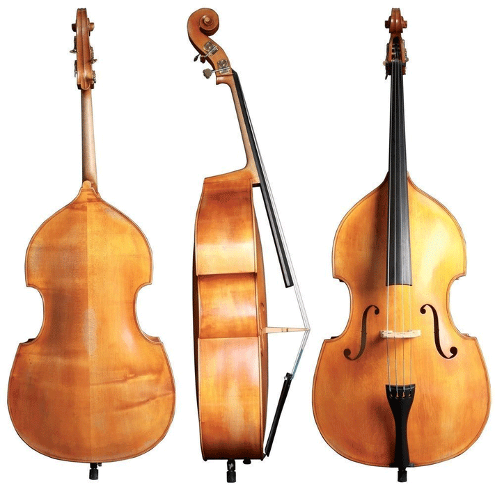 GEWA Walther 11 Berlin antique, Gamba Shaped, Arched Setup Bass - Musical Instrument Warehouse