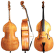 GEWA Walther 11 Berlin antique, Gamba Shaped, Arched Setup Bass - Musical Instrument Warehouse