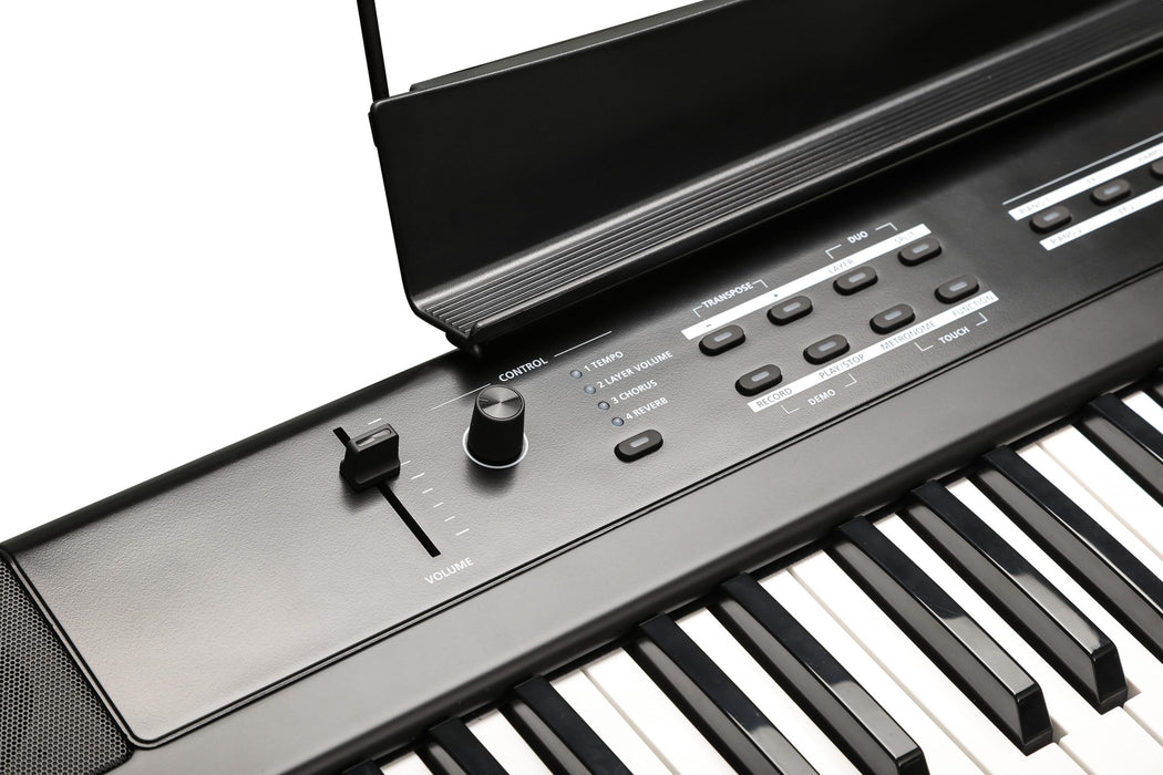 Kurzweil Ka S1 88-Key Semi-Weighted Hammer Action Digital Piano with 16 flagship Voices + Power Supply + Sustain Pedal (Black)