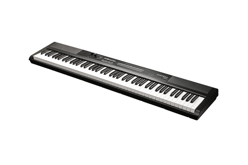 Kurzweil Ka S1 88-Key Semi-Weighted Hammer Action Digital Piano with 16 flagship Voices + Power Supply + Sustain Pedal (Black) - Musical Instrument Warehouse