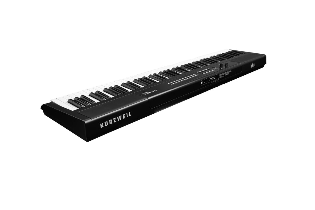 Kurzweil Ka S1 88-Key Semi-Weighted Hammer Action Digital Piano with 16 flagship Voices + Power Supply + Sustain Pedal (Black)